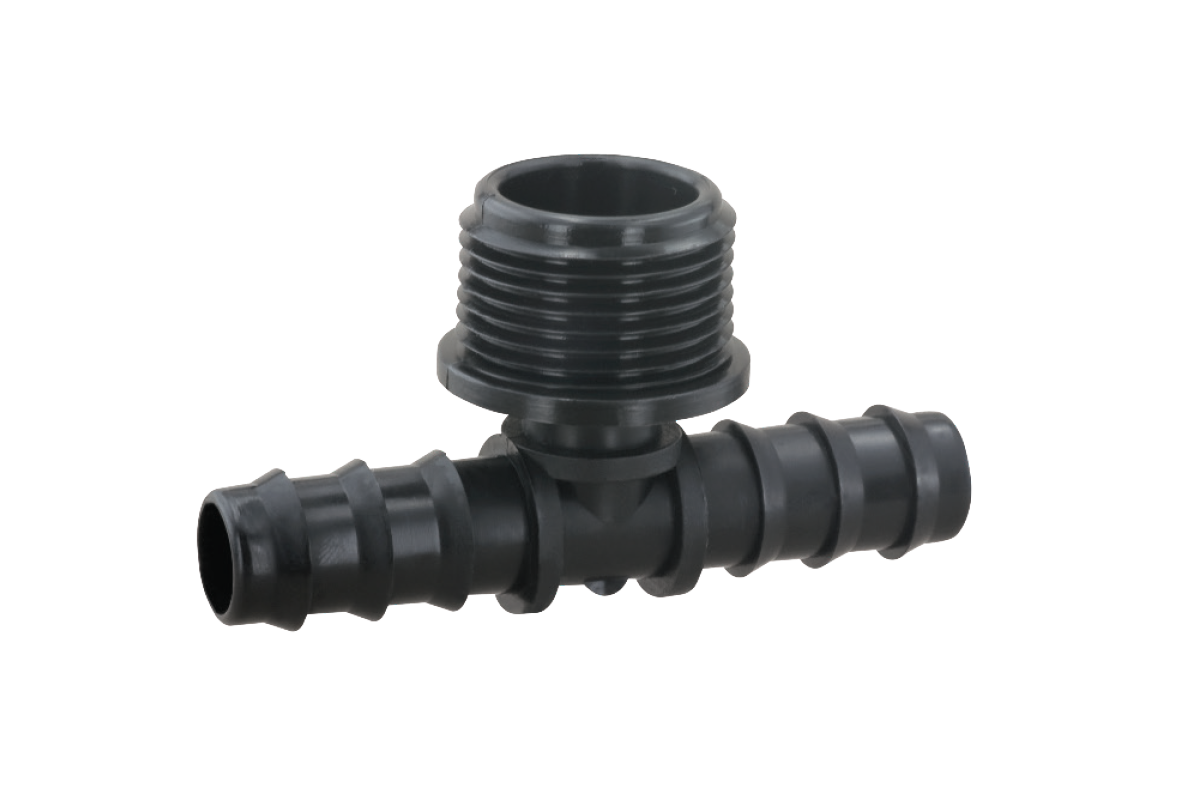 DRIP IRRIGATION BARBED - MALE TEE