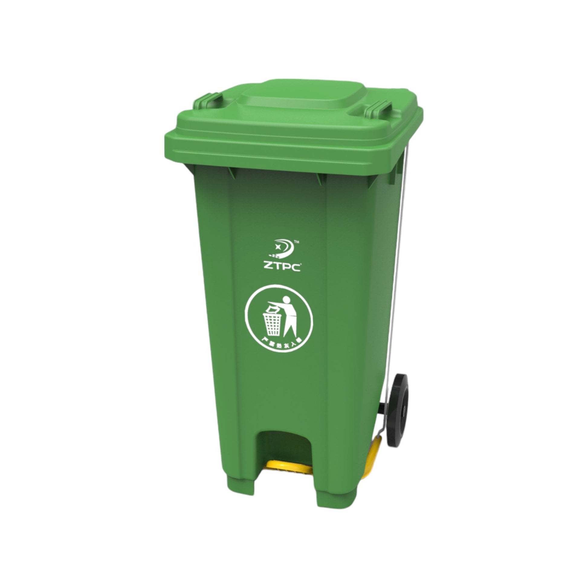 120L Green Dust Bin Supplier in Qatar – Plastic Garbage & Waste Bin