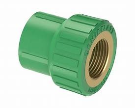 PPR female adaptor brass green pipe fitting Qatar – SSK Trading