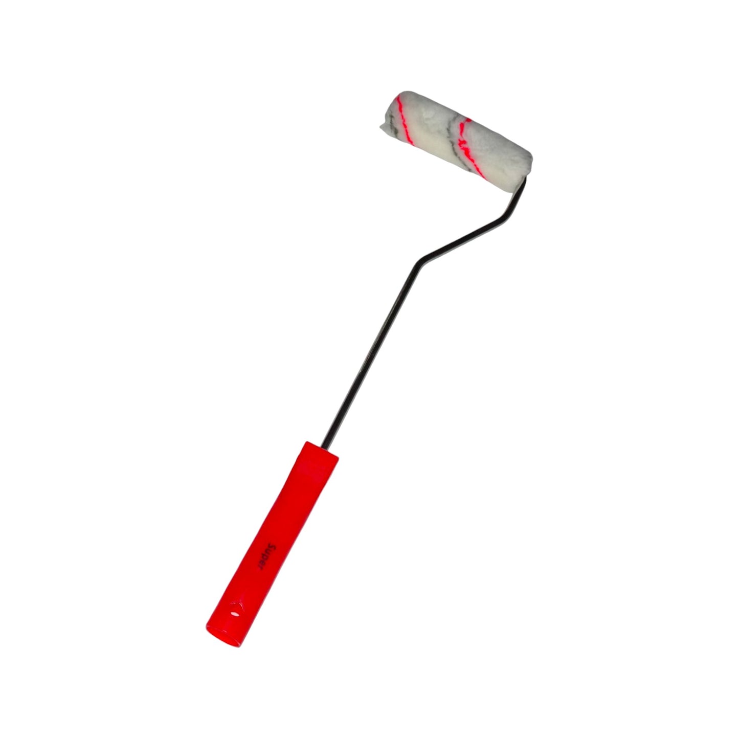 SuperS Paint Roller Cotton 4 Inches Red & Grey