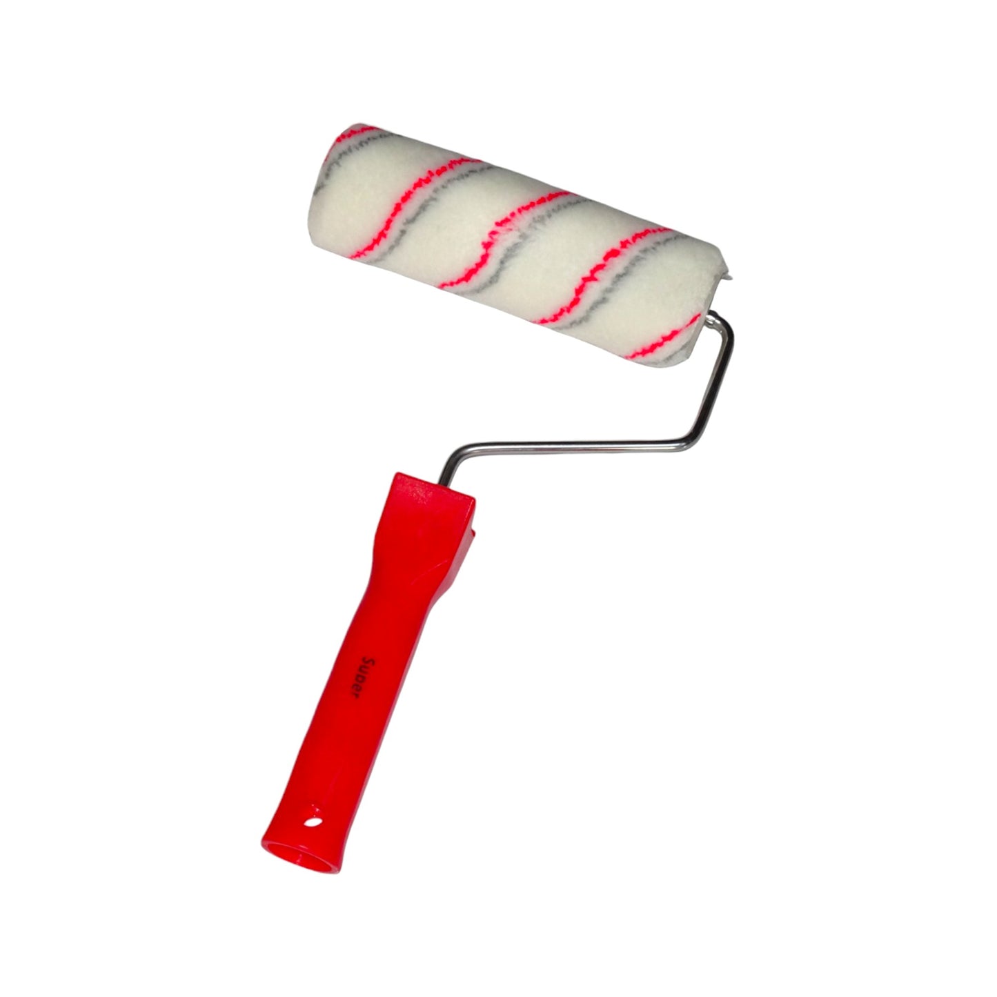 SuperS Paint Roller Cotton 7 Inches Red & Grey