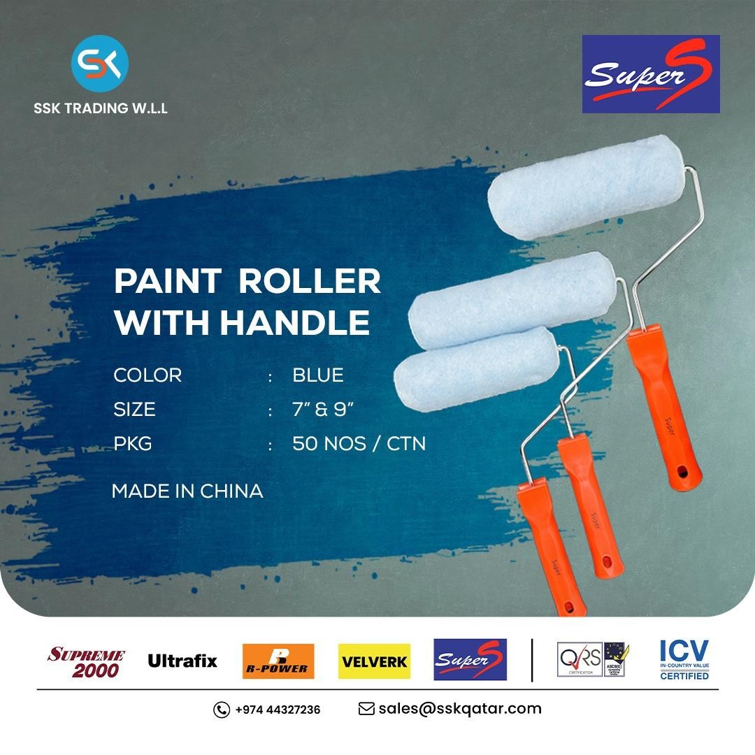 SuperS Paint Roller 7 Inches Blue