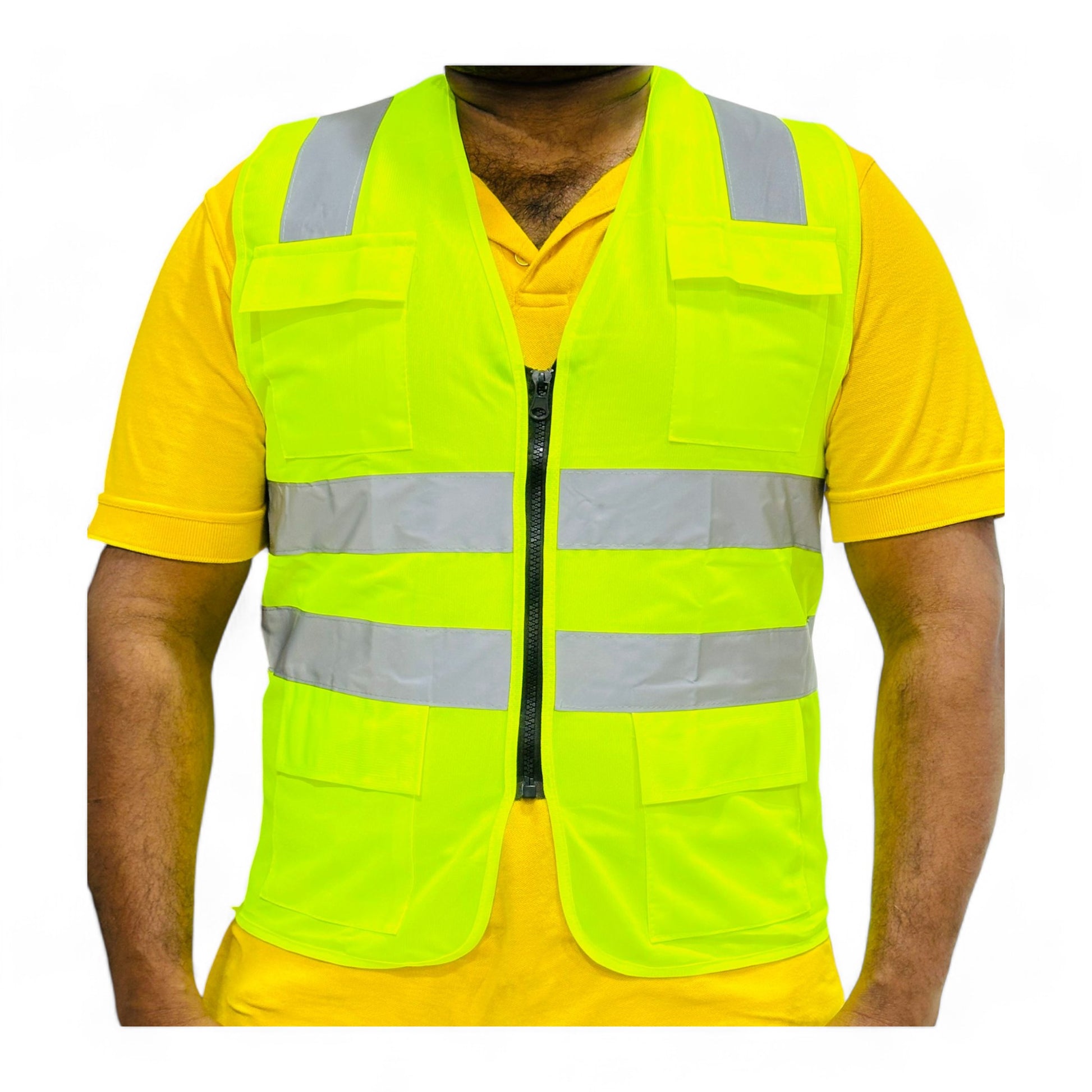 Safety Vest Fabric with Pocket supplier in Qatar