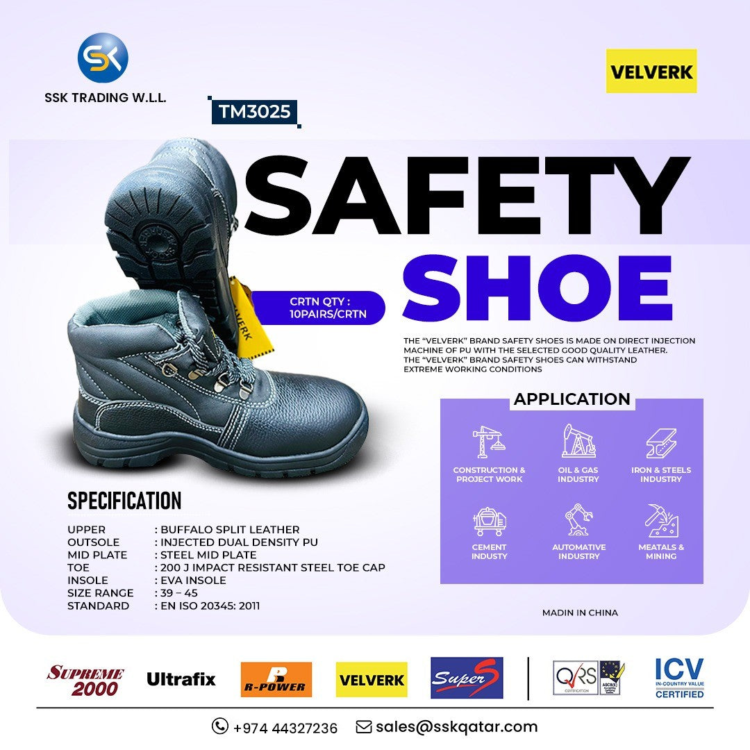 Velverk Safety Shoe supplier in qatar