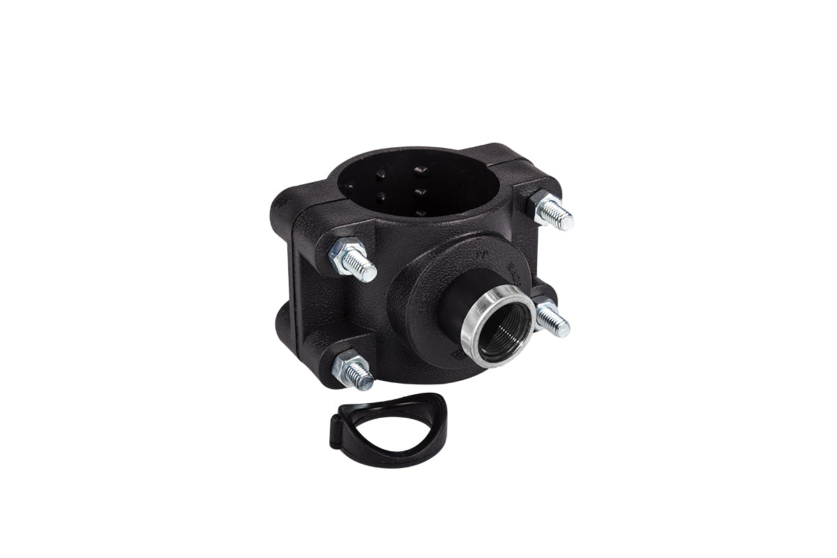 Clamp saddle with reinforcing ring PN16 pipe fitting supplier in Qatar