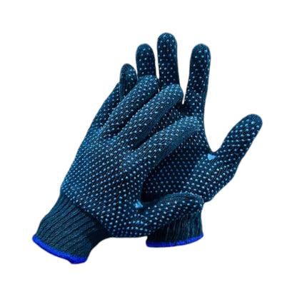 Dotted Gloves Double Side Blue