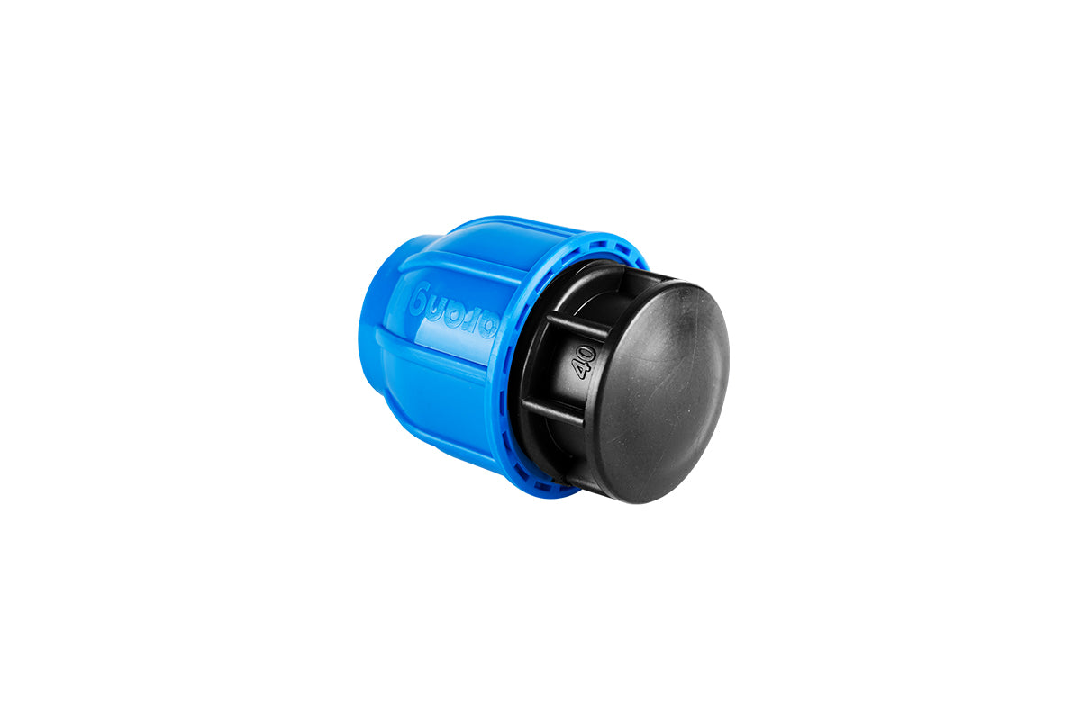HDPE compression end cap PN16