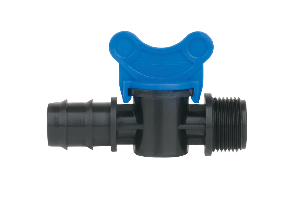 MINI VALVE (DN8) BARBED - MALE