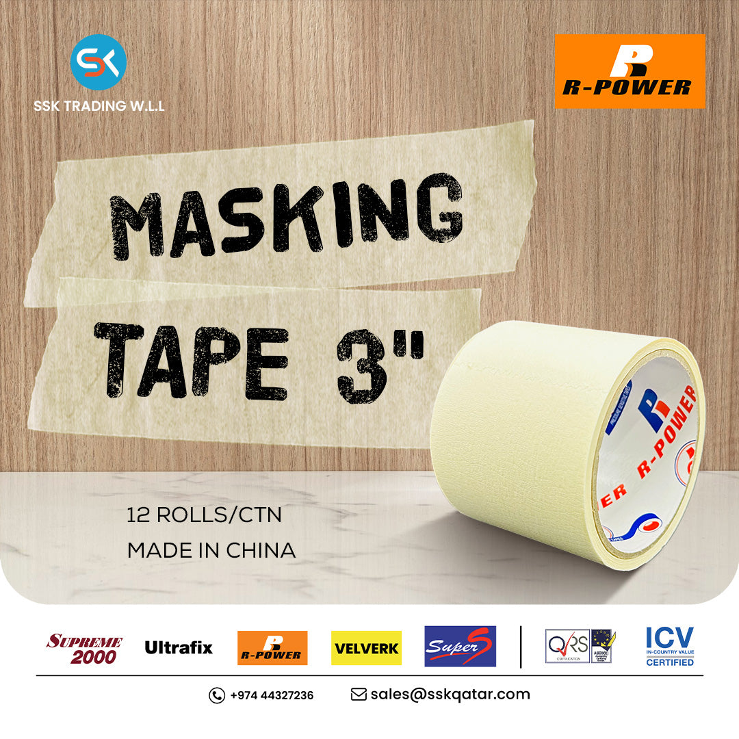 R-Power Masking Tape 3"