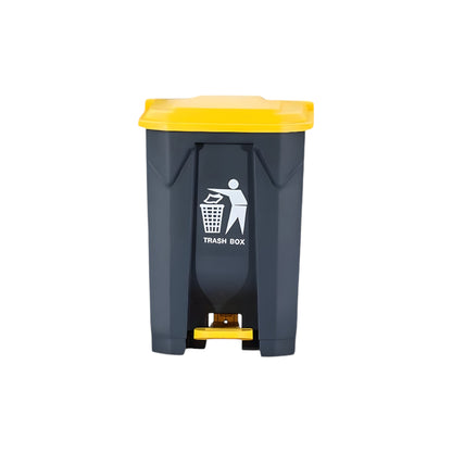 Dust Bin 60Ltr Grey & Yellow