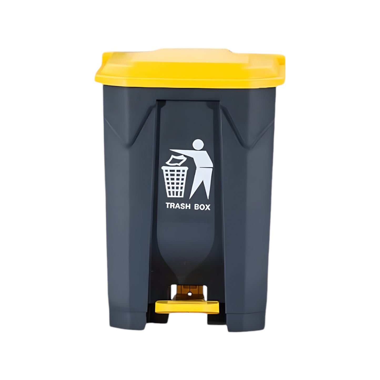 Dust Bin 100Ltr Grey & Yellow