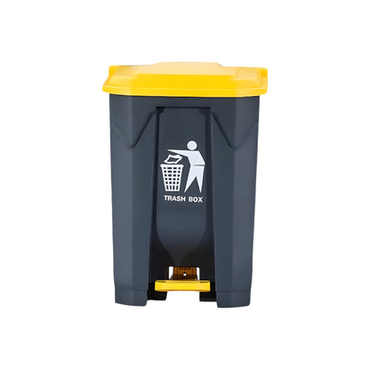 Dust Bin 80Ltr Grey & Yellow