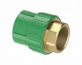 PPR female adaptor hexagonal brass green pipe fitting Qatar – SSK Trading