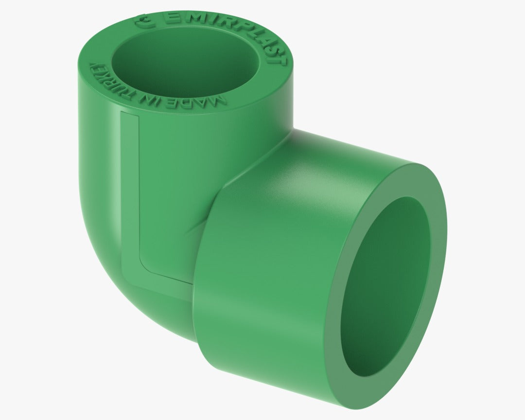 PPR reduction elbow 90 degree F/F green pipe fitting Qatar