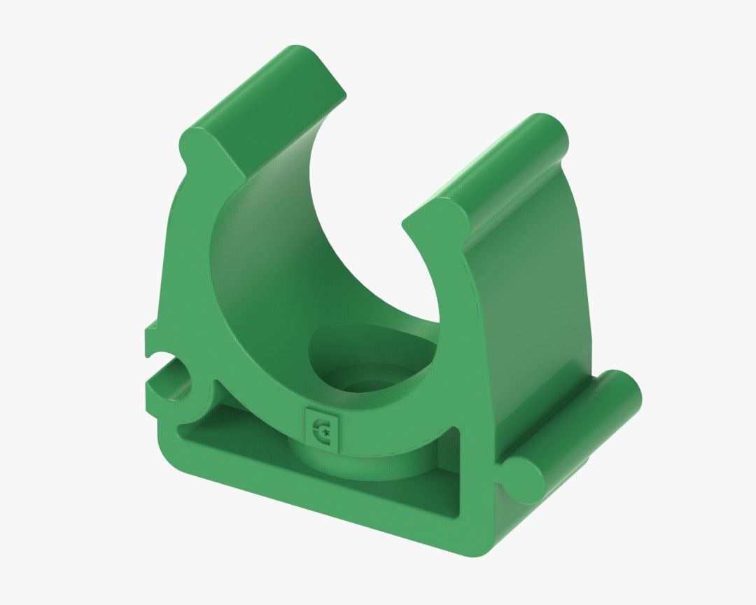PPR single pipe clamp green pipe support Qatar – SSK Trading