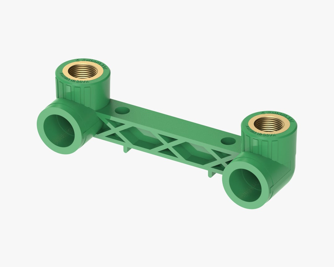 PPR wallplate mixer connection bar green brass Qatar