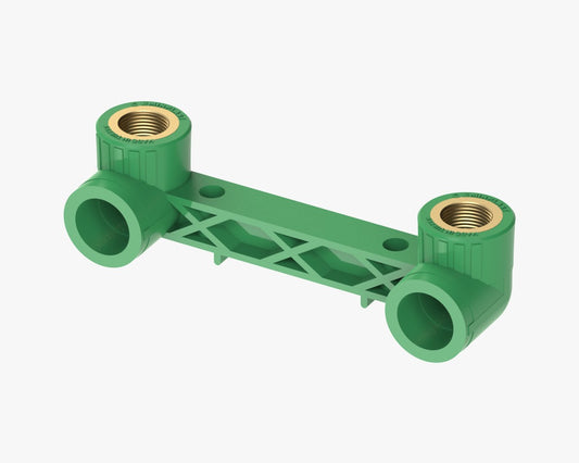 PPR wallplate mixer connection bar green brass Qatar