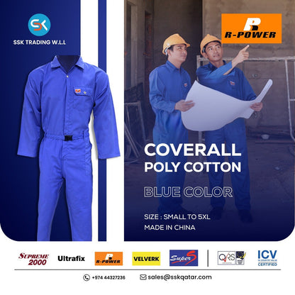 R-Power Cover All Pant & Shirt 65/35 Blue