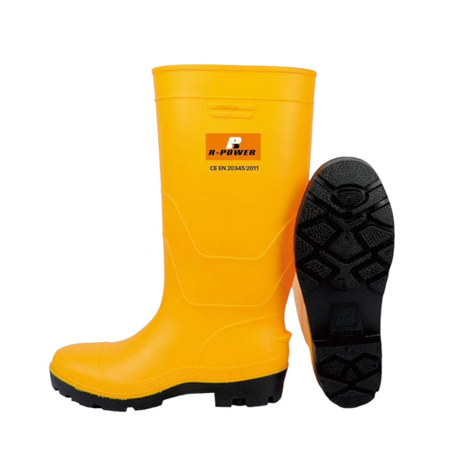 R-Power Gumboot With Steel Toe & Plate Yellow