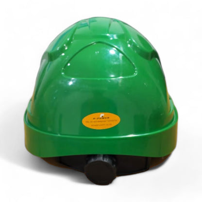 R-Power Safety Helmet with Rachet Green R1029