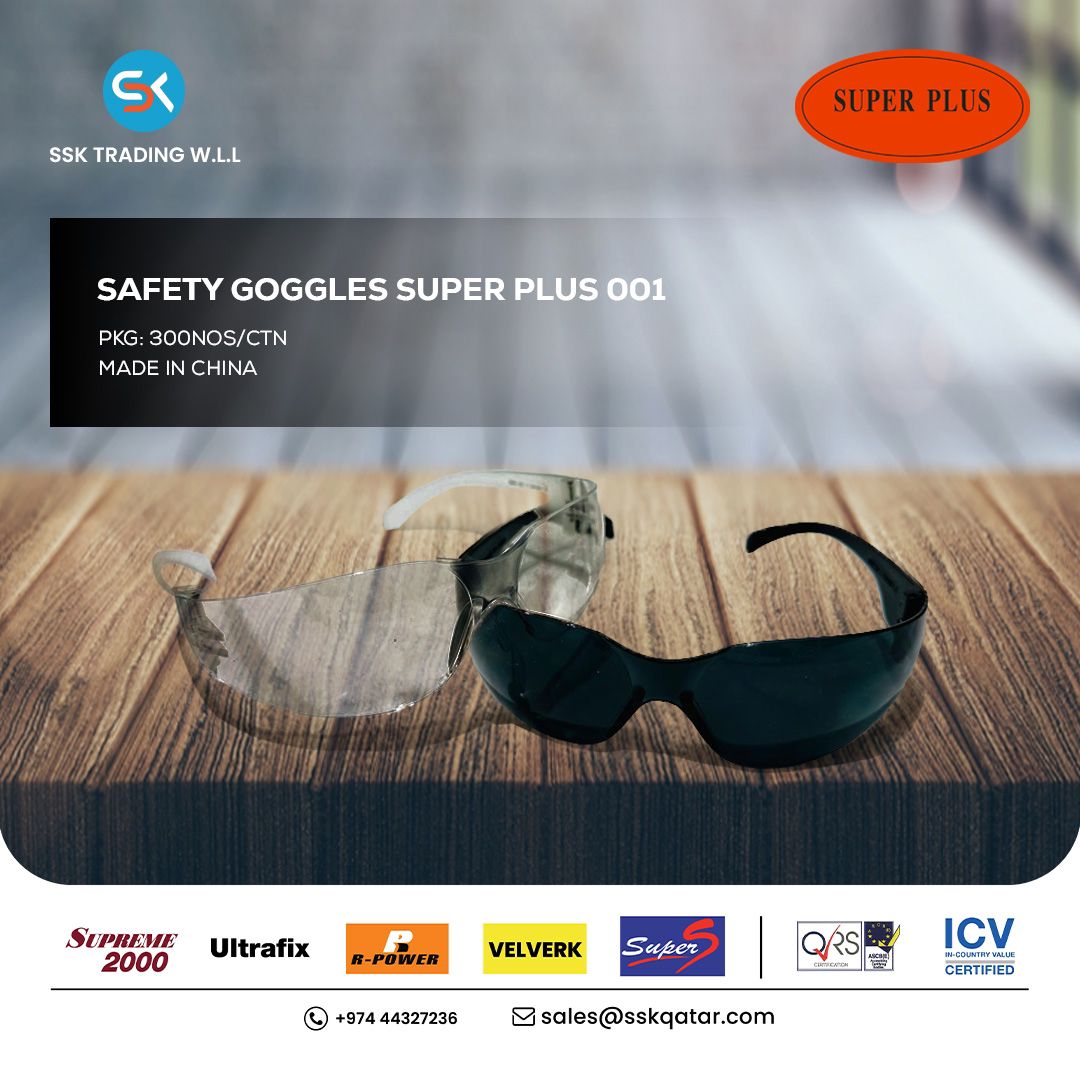 Super Plus Safety Goggles 001 Clear