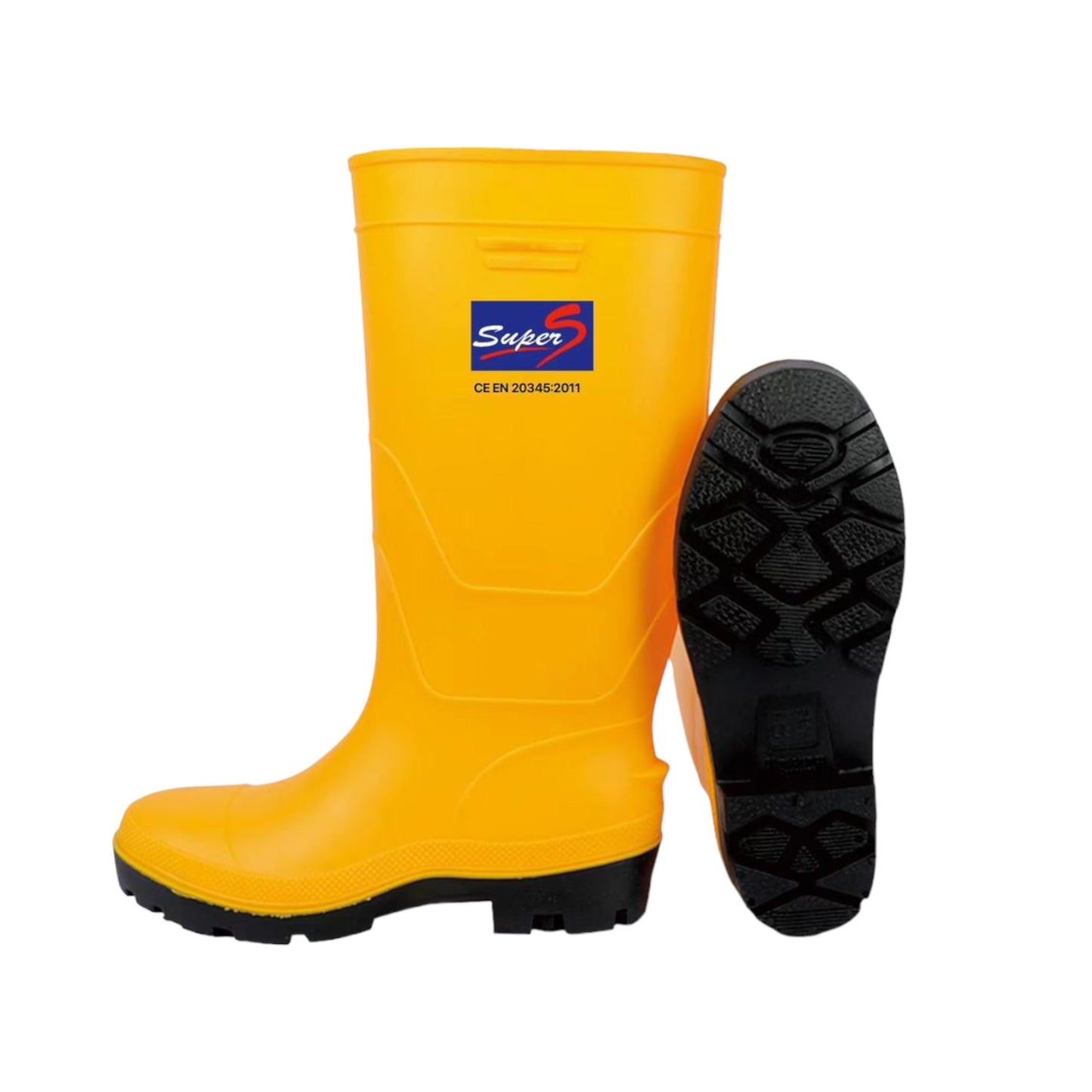 SuperS Gumboot With Steel Toe Yellow