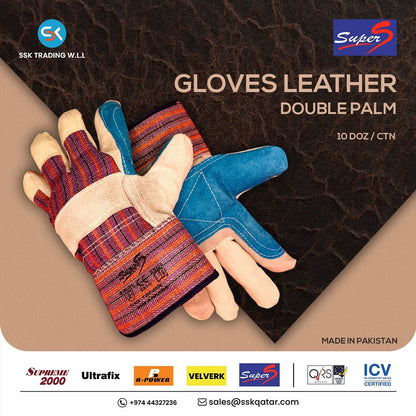 SuperS Leather Gloves Double palm