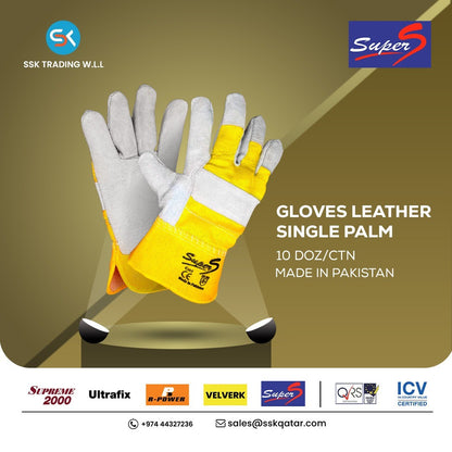 SuperS Leather Gloves Single Palm