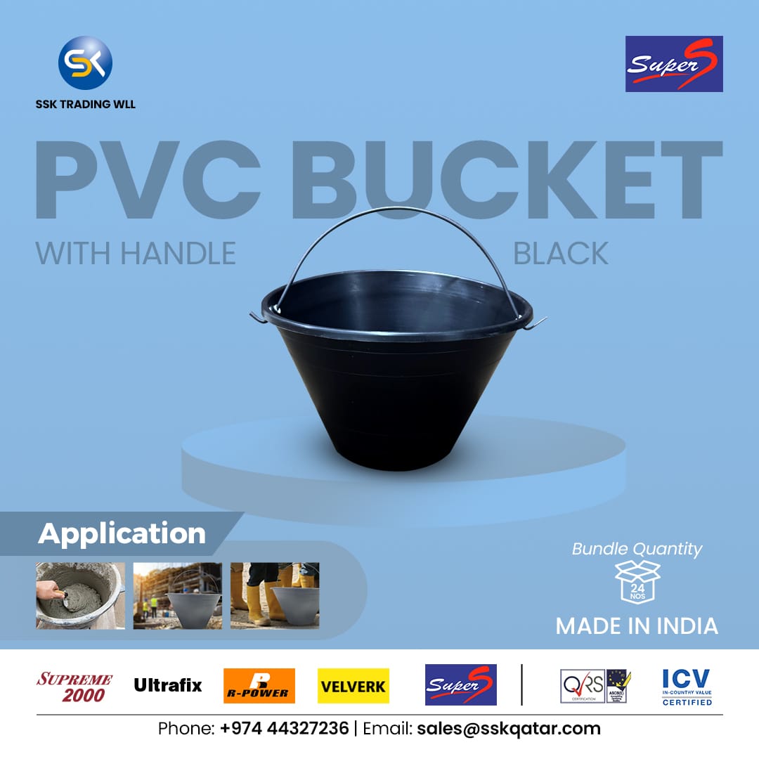 SuperS PVC Bucket Black