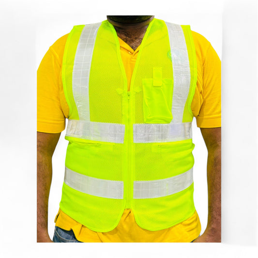 SuperS Safety Vest Net with Pocket