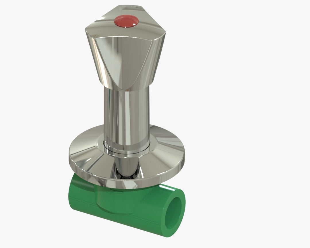 PPR chrome valve M4 green brass wall mounted Qatar
